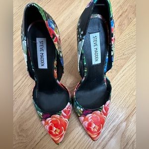 Steve Madden floral pumps.